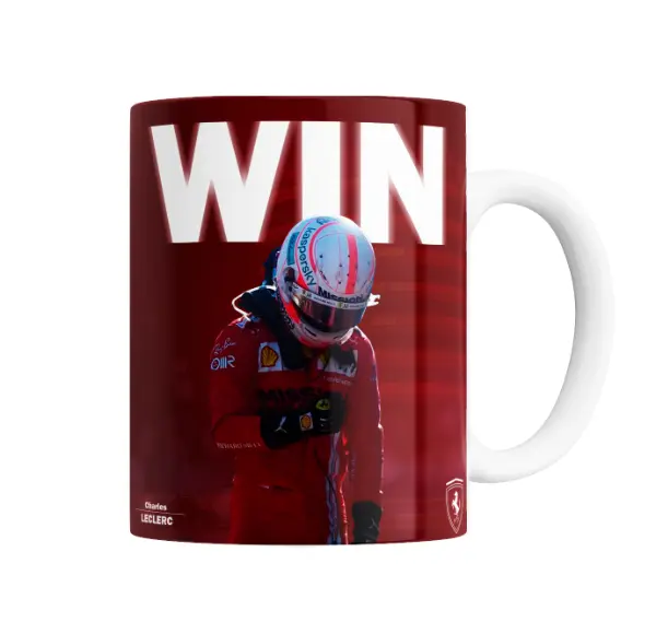 Taza de Cerámica Leclerc Ferrari Win