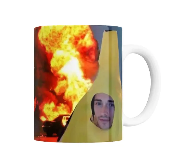 Taza de Cerámica Leclerc Banana Meme