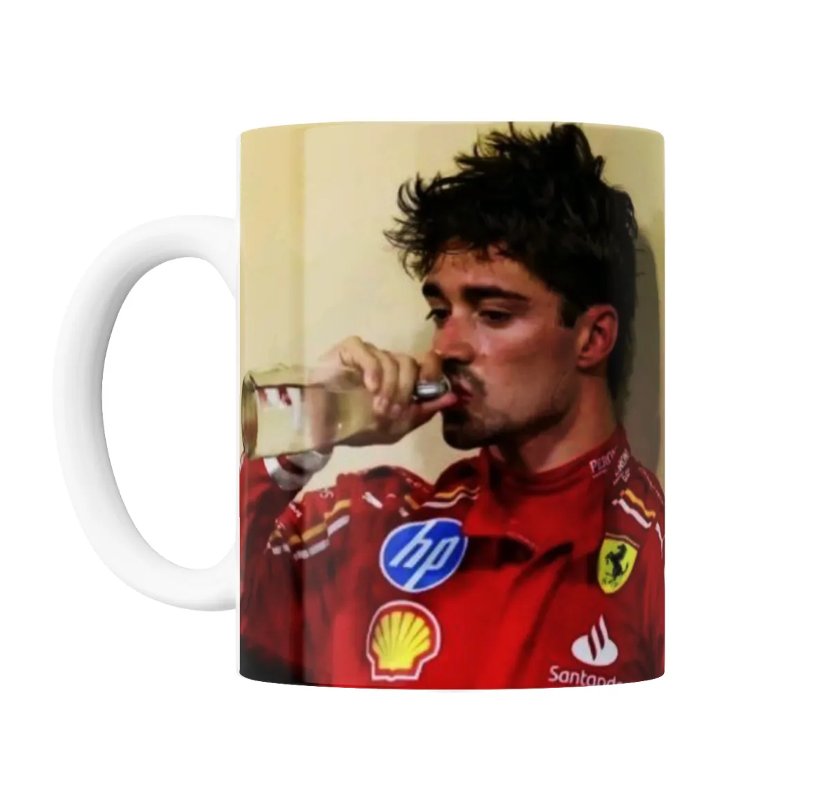Taza de Cerámica Leclerc Ferrari Bebiendo - vista 2