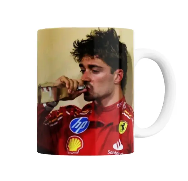 Taza de Cerámica Leclerc Ferrari Bebiendo