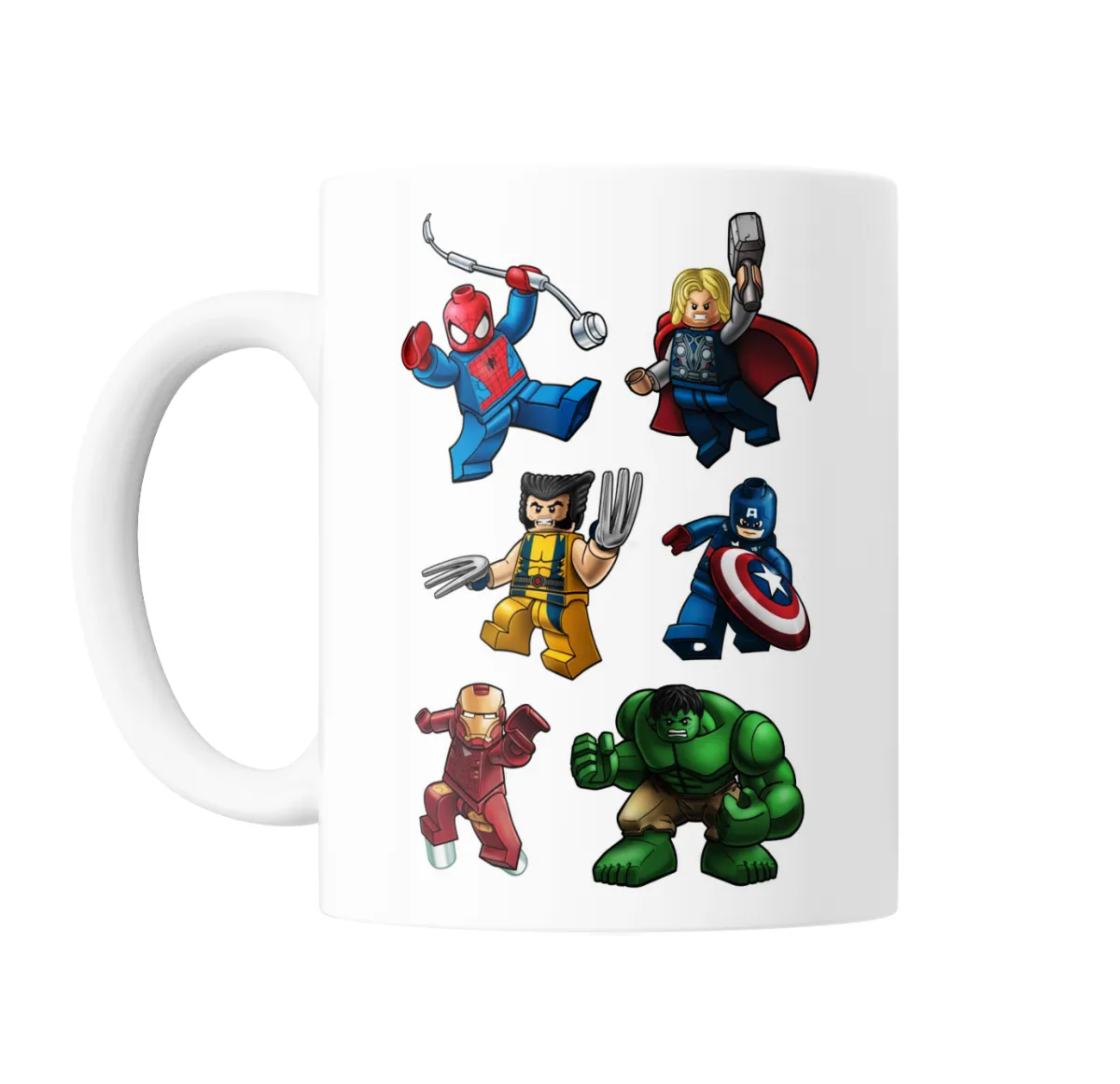 Taza de Cerámica Vengadores Lego: Spider-Man, Thor, Hulk, Iron Man y más - vista 2