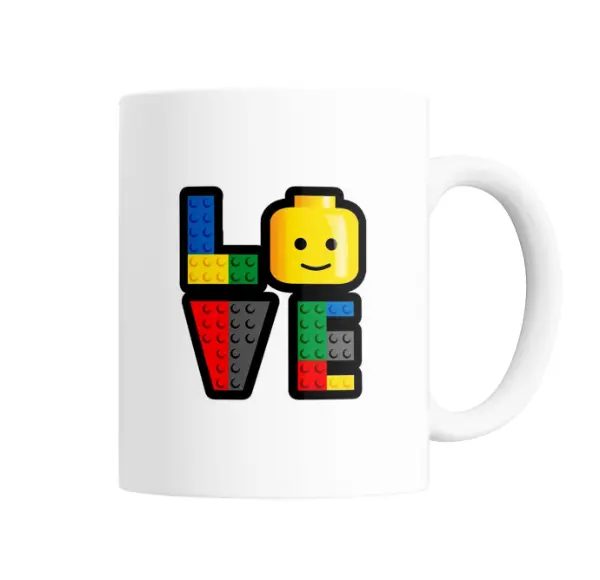 Taza de Cerámica Lego Love Minifigura
