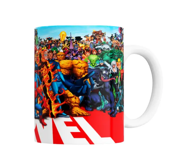 Taza de Cerámica Avengers Marvel Equipo Completo Héroes