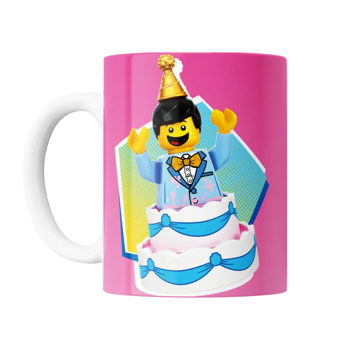 Taza de Cerámica Lego Figura de Cumpleaños con Torta - vista 2