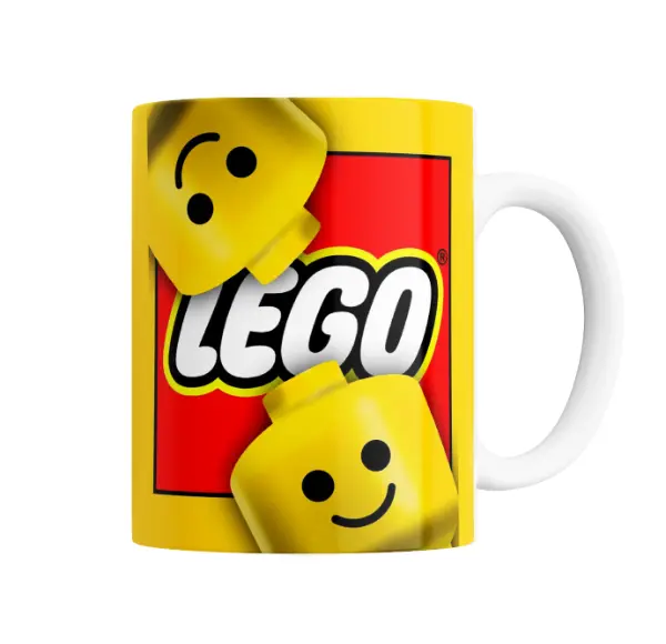 Taza de Cerámica Lego Cabezas Minifigura