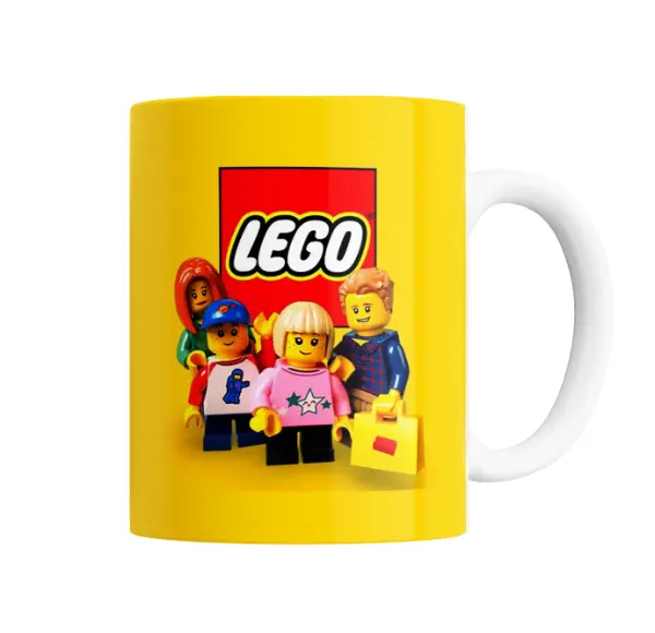 Taza de Cerámica Lego Logo y Minifiguras