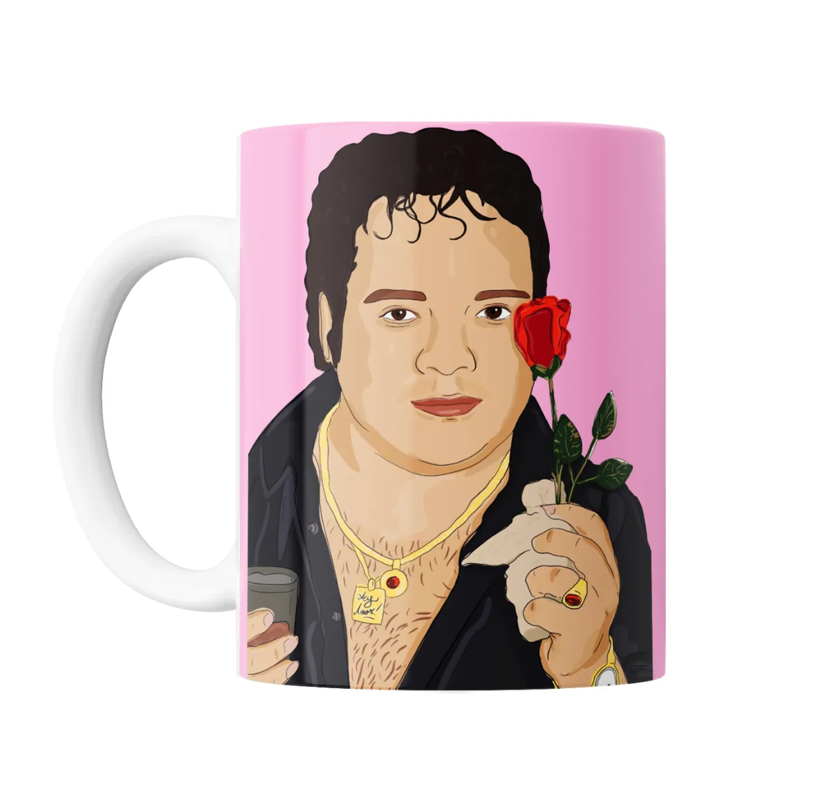 Taza de Cerámica Leo Mattioli Amor Rosa - vista 2