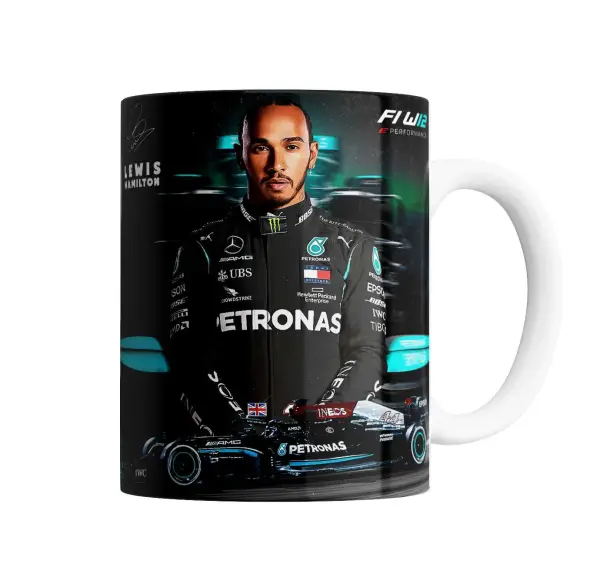 Taza de Cerámica Lewis Hamilton Mercedes F1 W12