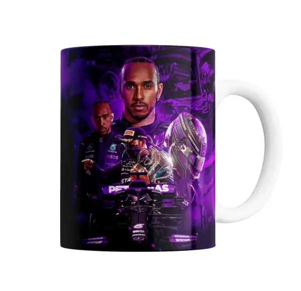 Taza de Cerámica Lewis Hamilton Fórmula 1 Mercedes Petronas