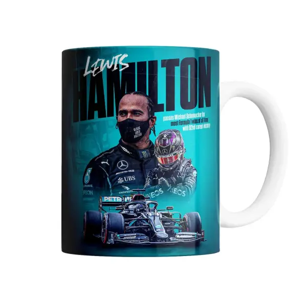 Taza de Cerámica Lewis Hamilton Fórmula 1 Mercedes