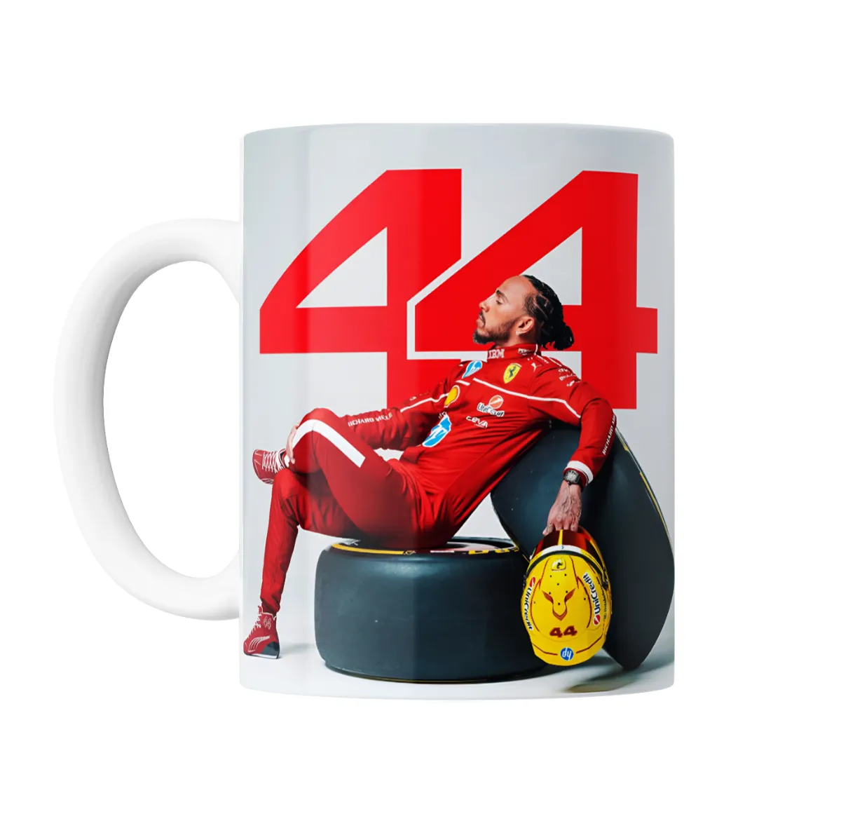 Taza de Cerámica Lewis Hamilton Ferrari 44 - vista 2