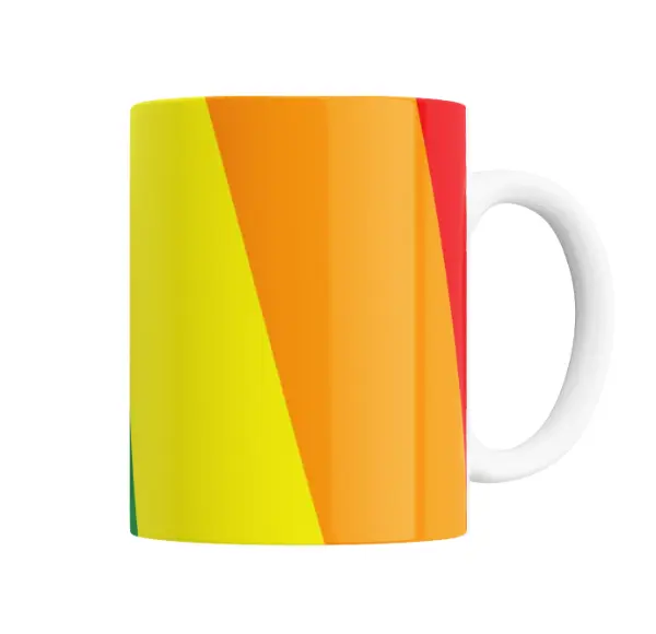 Taza de Cerámica Diseño LGBT Franjas de Colores