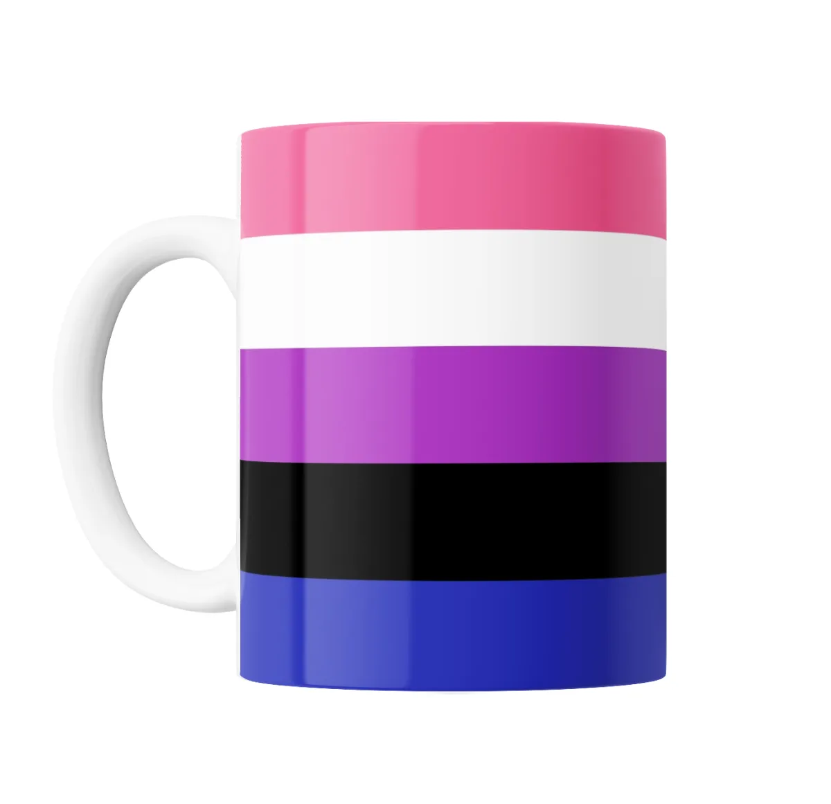 Taza de Cerámica Bandera Genderfluid - vista 2