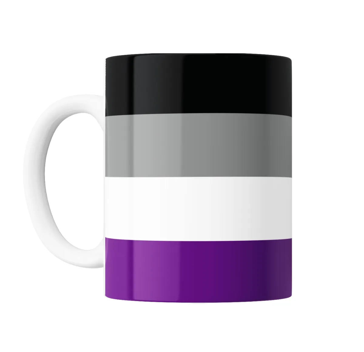 Taza de Cerámica Bandera Asexual - vista 2