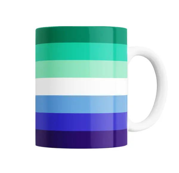 Taza de Cerámica Bandera Orgullo Gay Masculino