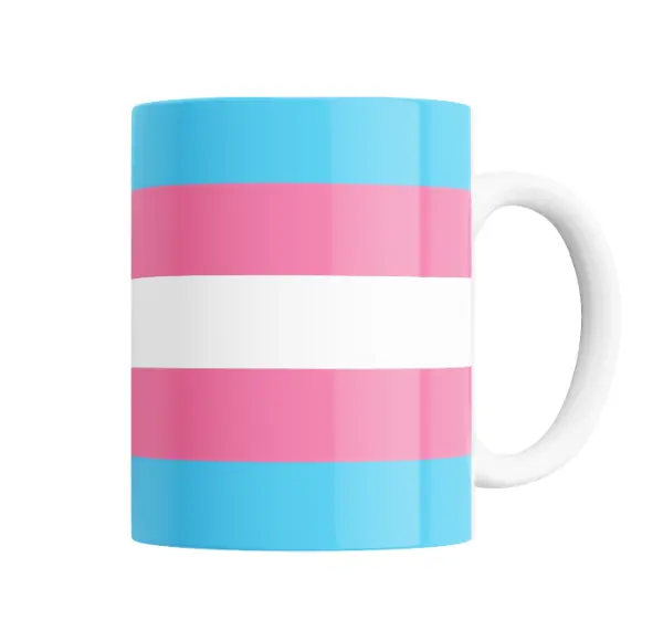 Taza de Cerámica Bandera Trans