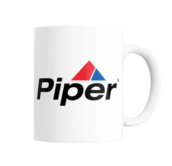 Taza de Cerámica Piper Aircraft Logo