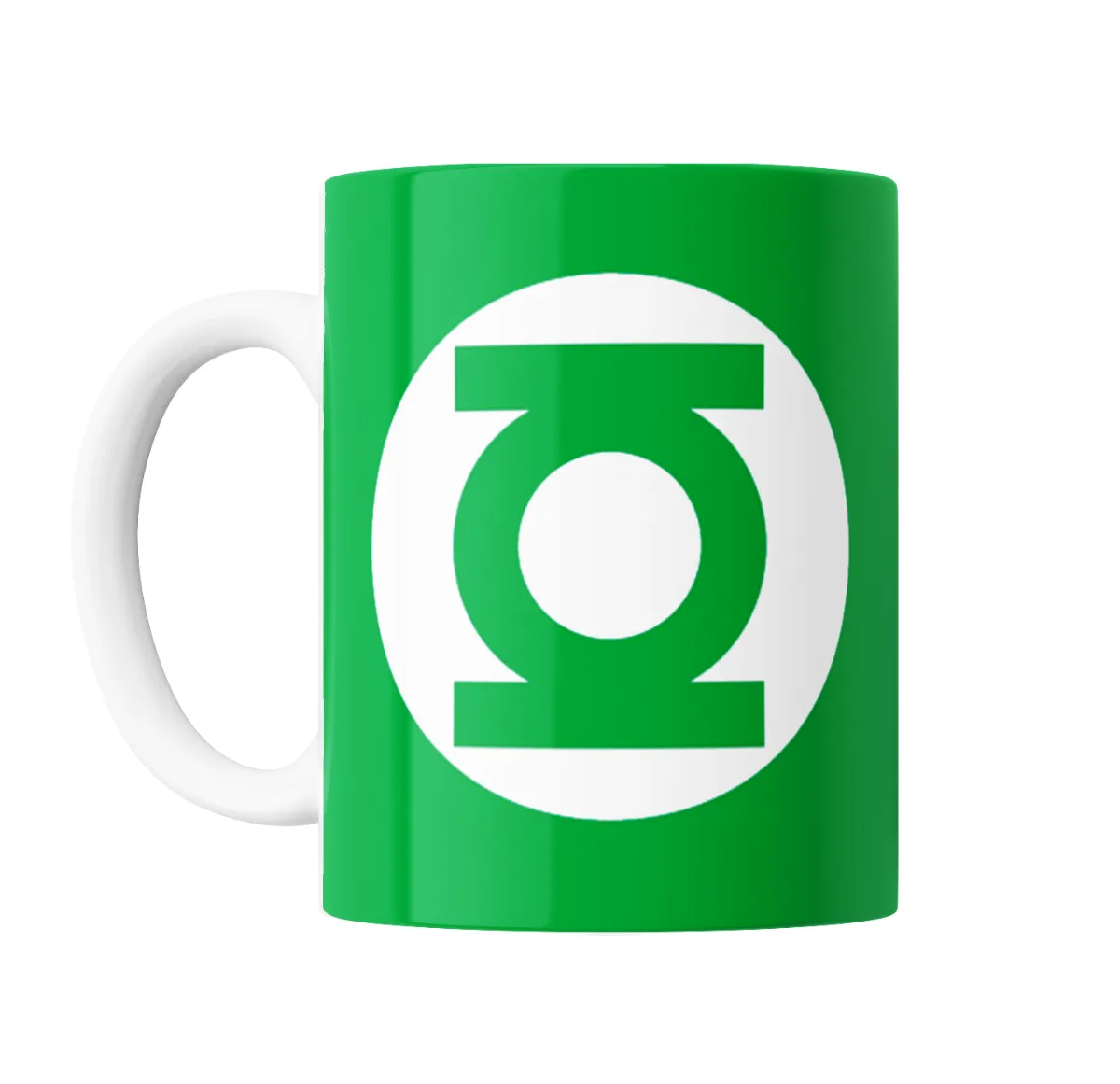 Taza de Cerámica Linterna Verde Logo - vista 2