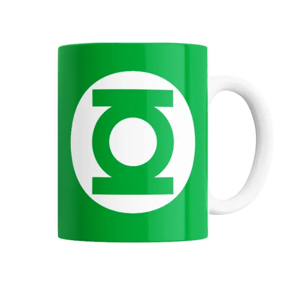 Taza de Cerámica Linterna Verde Logo