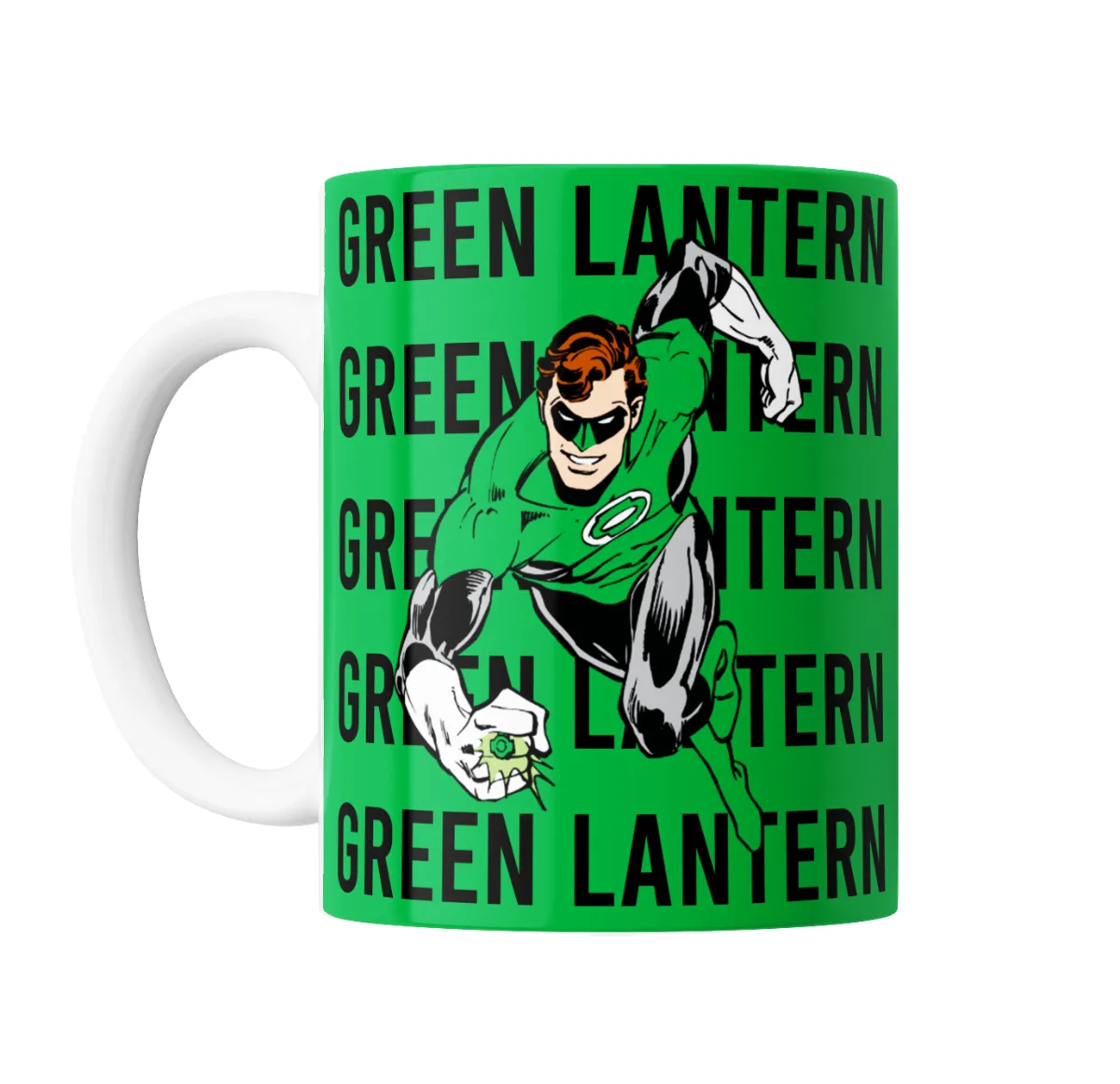 Taza de Cerámica Linterna Verde Hal Jordan con Logo Repetido - vista 2