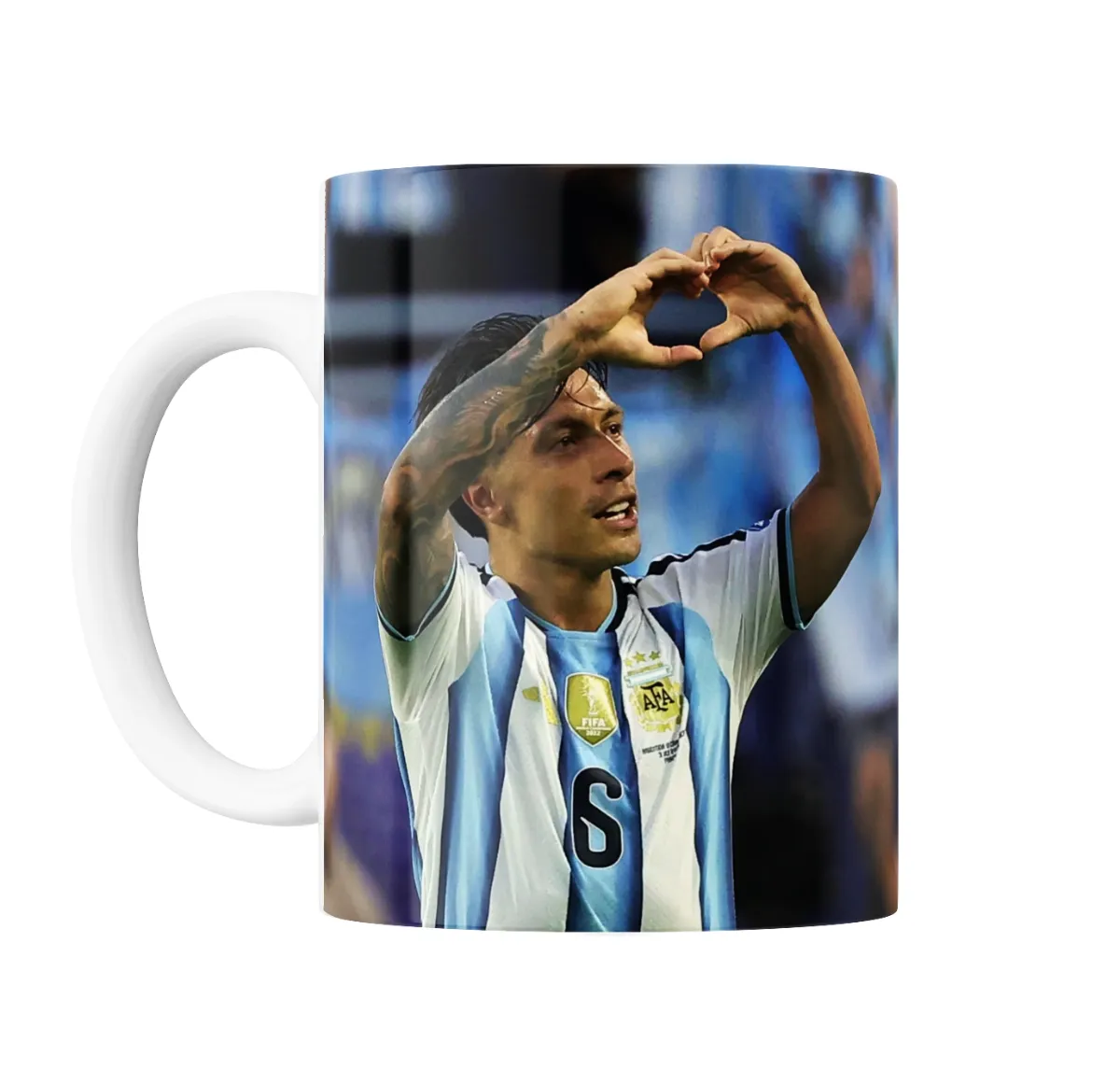 Taza de Cerámica Lisandro Martínez Selección Argentina Corazón - vista 2