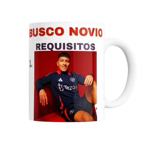 Taza de Cerámica Lisandro Martínez Busco Novio Requisitos