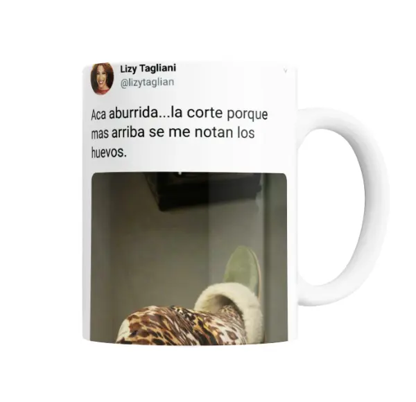 Taza de Cerámica Lizy Tagliani Aburrida en la Corte