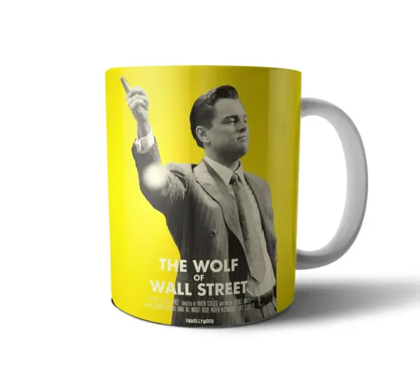 Taza de Cerámica Lobo de Wall Street Leonardo DiCaprio