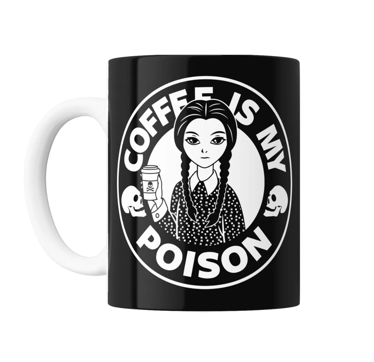 Taza de Cerámica Locos Adams Wednesday Coffee Is My Poison - vista 2