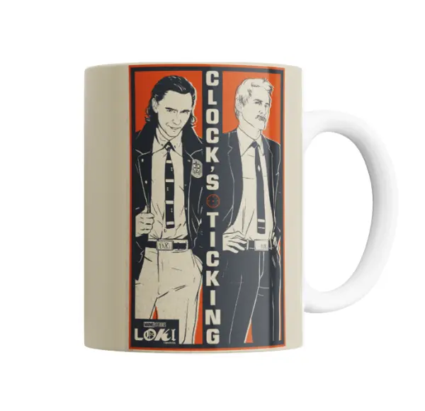 Taza de Cerámica Loki Clock's Ticking Agentes