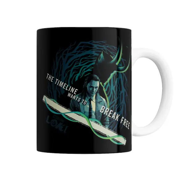 Taza de Cerámica Loki The Timeline Wants to Break Free