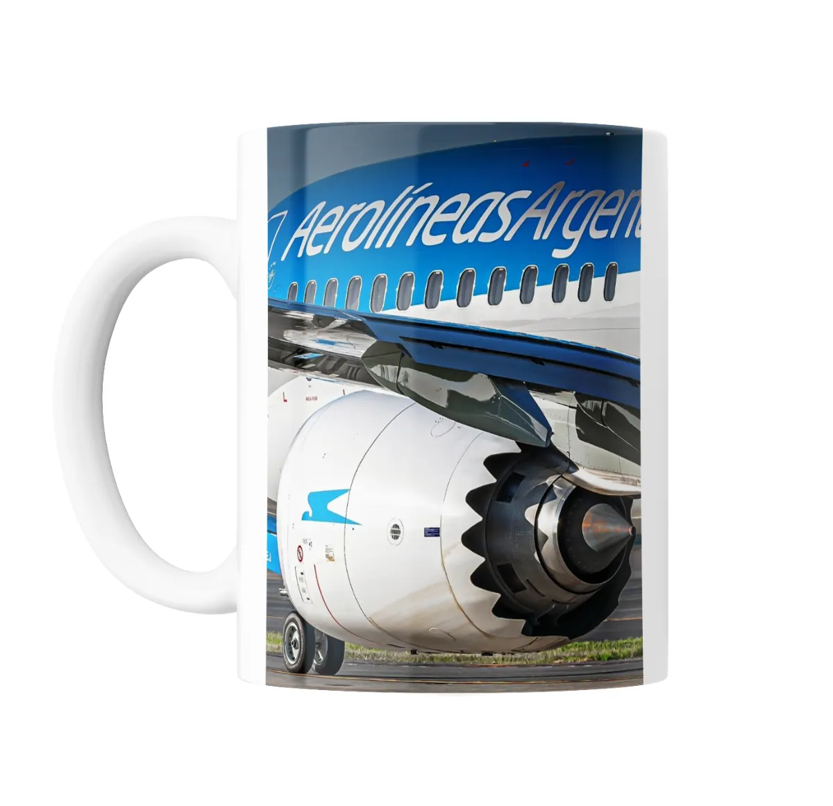 Taza de Cerámica Aerolíneas Argentinas Motor Avión - vista 2