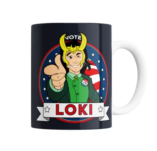 Taza de Cerámica Loki Vote Marvel Candidato