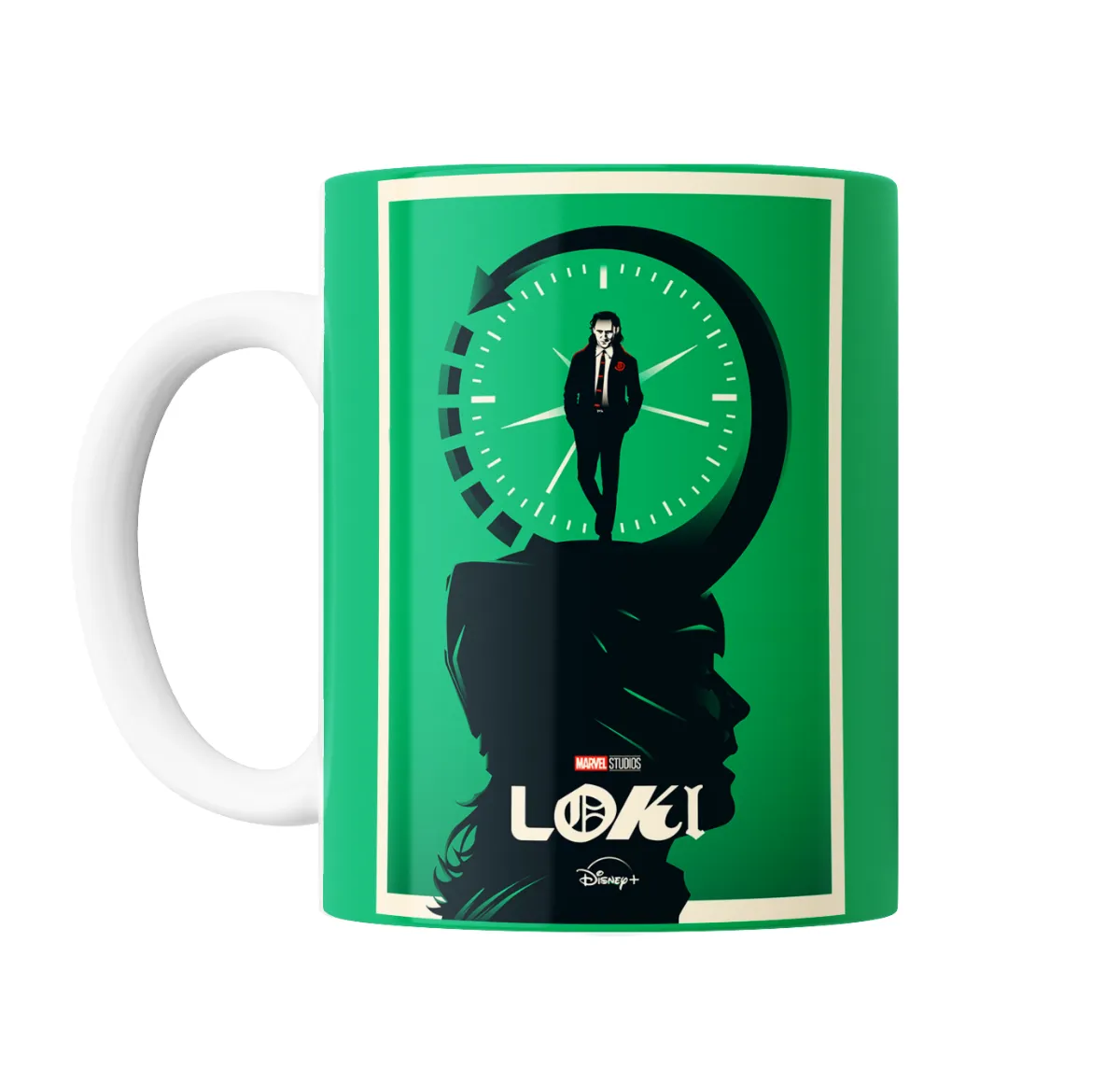 Taza de Cerámica Loki Serie Reloj Verde - vista 2