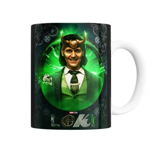 Taza de Cerámica Loki Marvel Series Verde