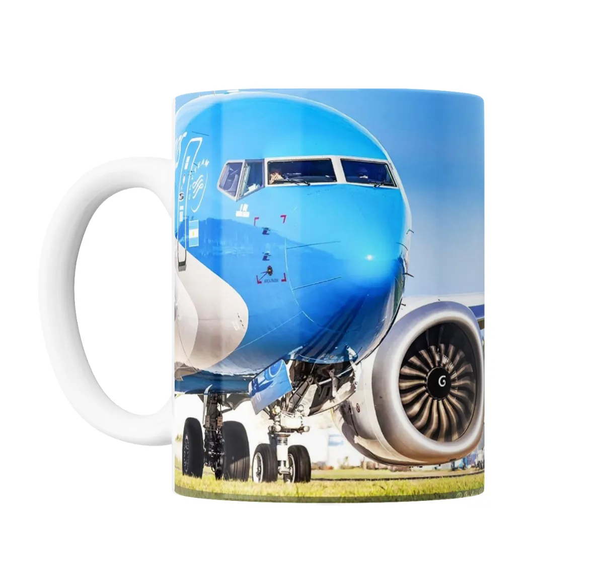 Taza de Cerámica Aerolíneas Argentinas Avión Frente - vista 2