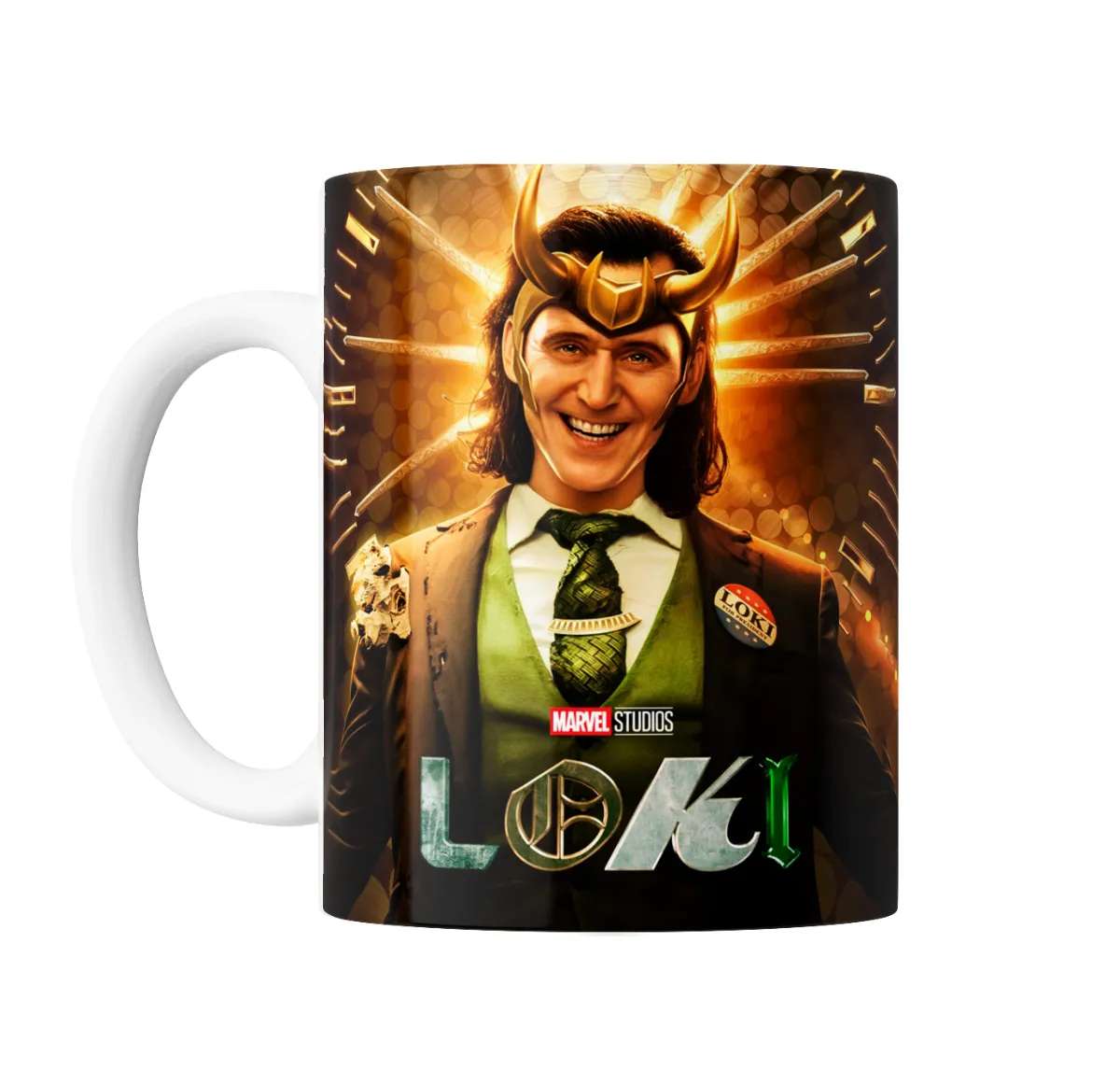 Taza de Cerámica Loki Serie Marvel Estudios Villano Sonriente - vista 2