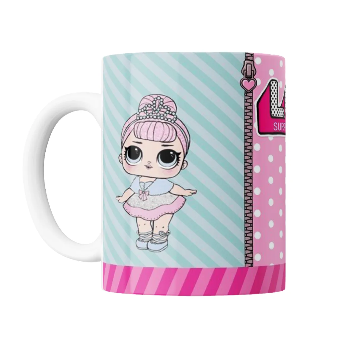 Taza de Cerámica LOL Surprise Muñeca con Tiara y Vestido Rosa - vista 2