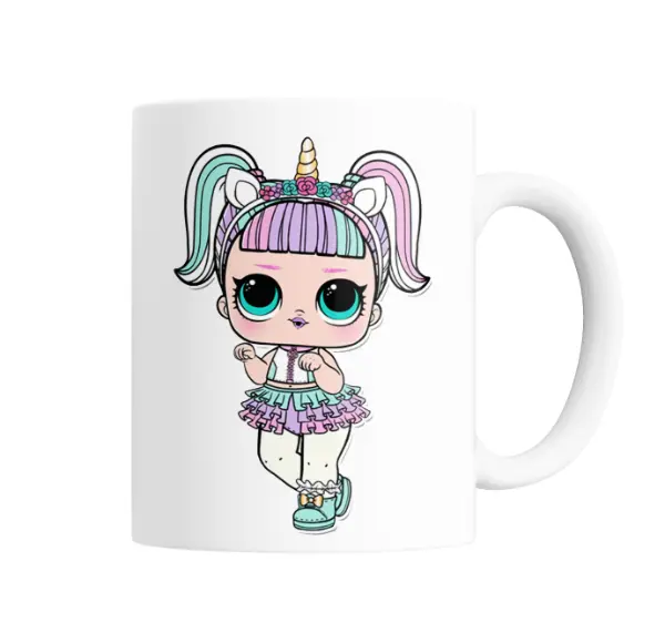 Taza de Cerámica LOL Muñeca Unicornio