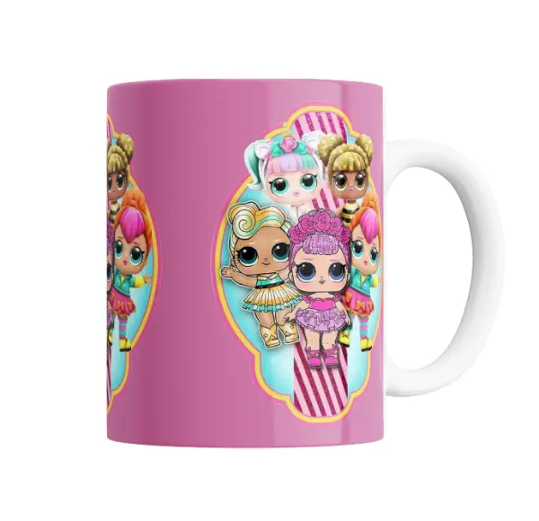 Taza de Cerámica LOL Surprise Muñecas Rosa