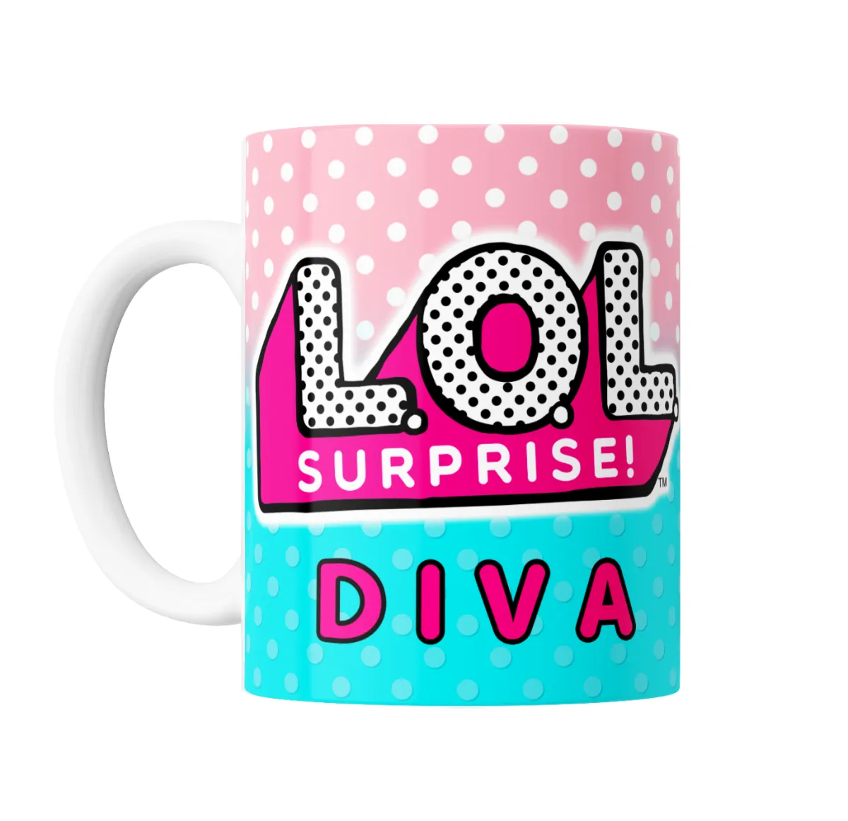 Taza de Cerámica LOL Surprise Muñeca Leopardo y Moño Rosa - vista 2