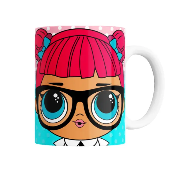 Taza de Cerámica LOL Surprise Muñeca con Lentes