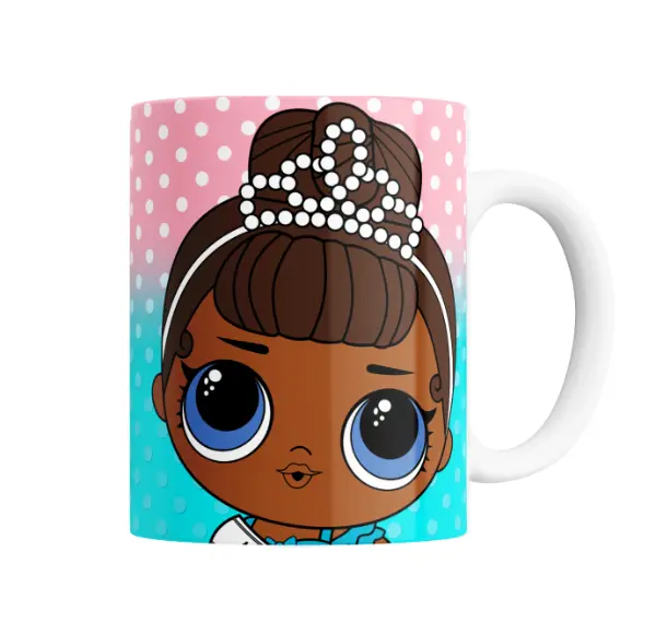 Taza de Cerámica LOL Surprise Muñeca con Tiara de Perlas