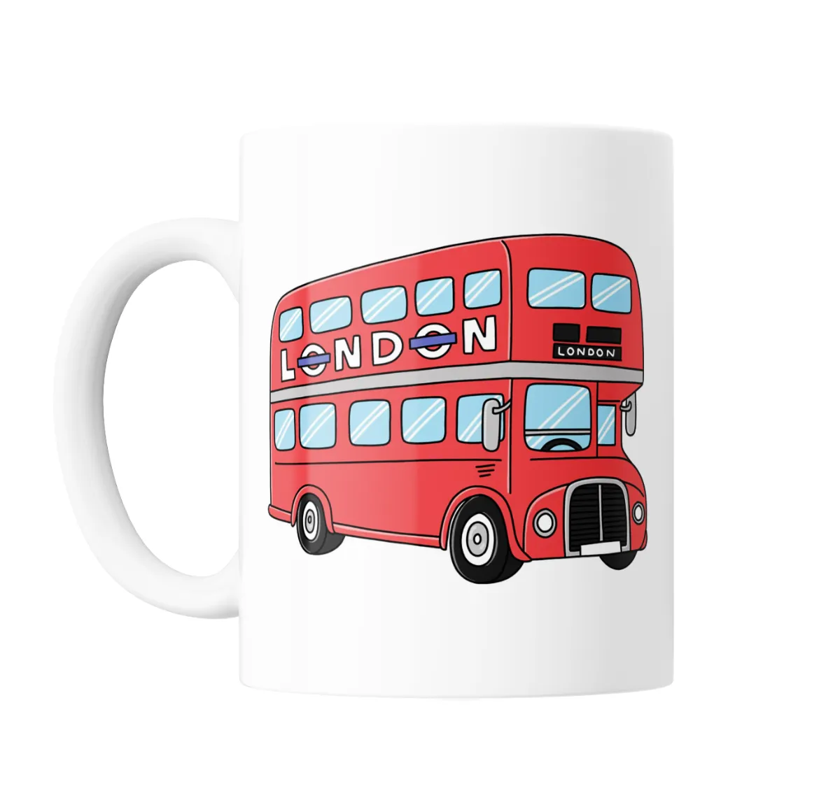 Taza de Cerámica Londres Colectivo Rojo - vista 2