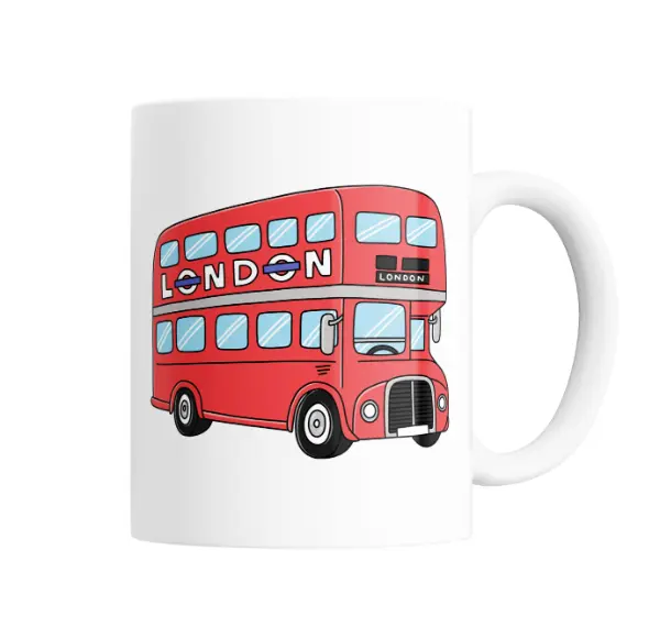 Taza de Cerámica Londres Colectivo Rojo