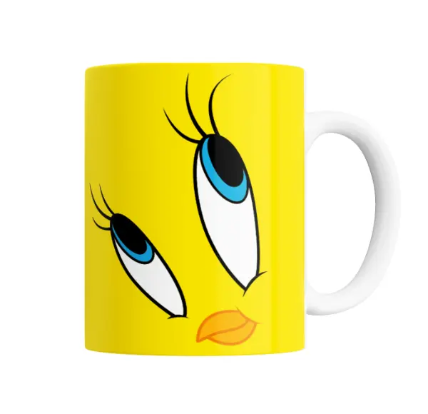 Taza de Cerámica Looney Tunes Tweety Ojos