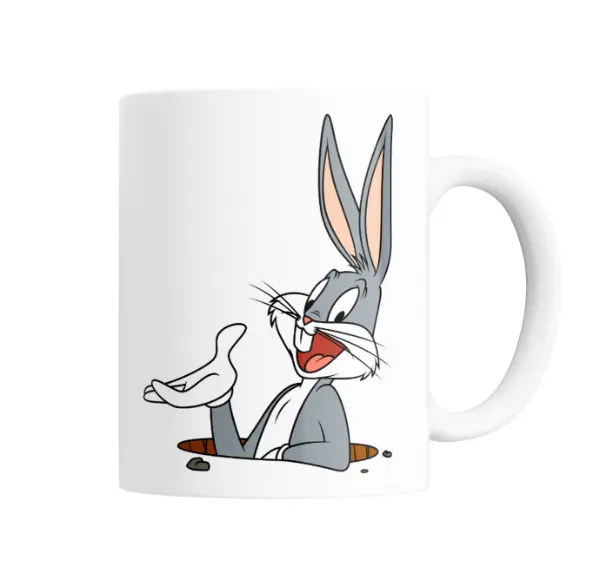 Taza de Cerámica Looney Tunes Bugs Bunny Asomado