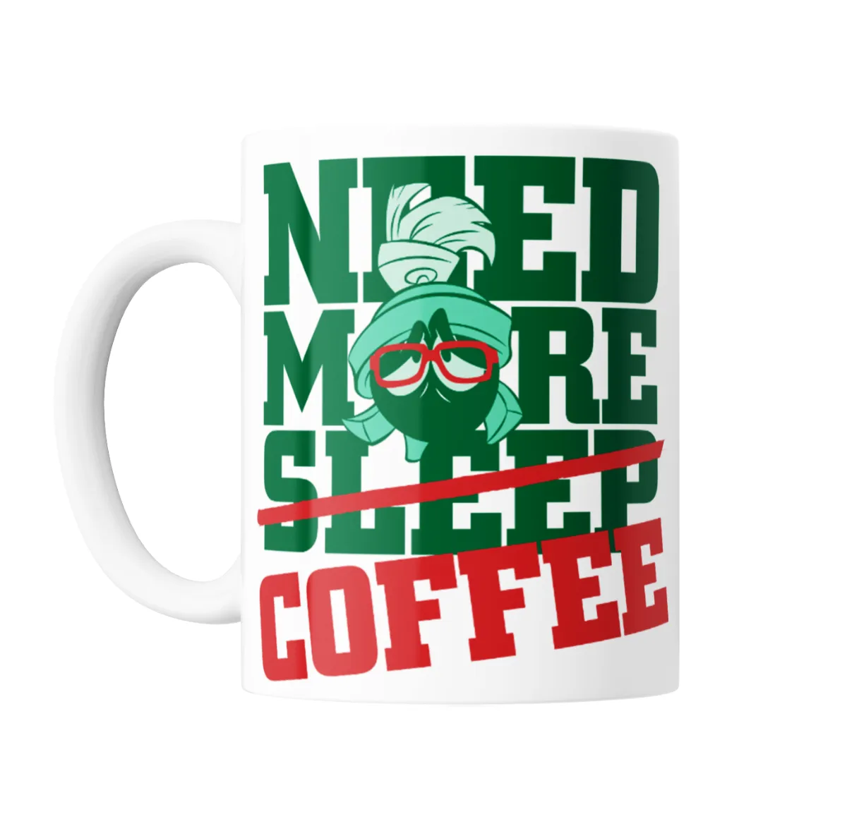 Taza de Cerámica Looney Tunes Marvin el Marciano Need More Coffee - vista 2