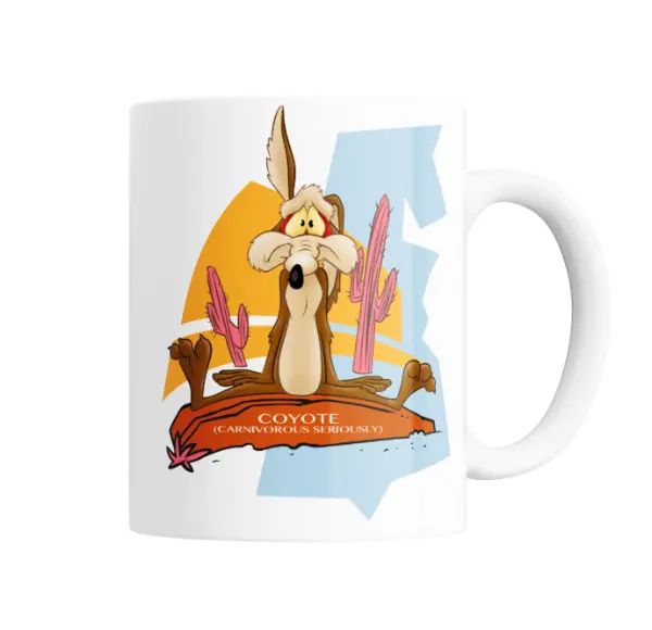 Taza de Cerámica Looney Tunes Coyote Desierto