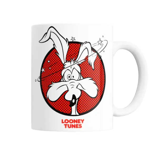 Taza de Cerámica Looney Tunes Coyote Ojos Grandes